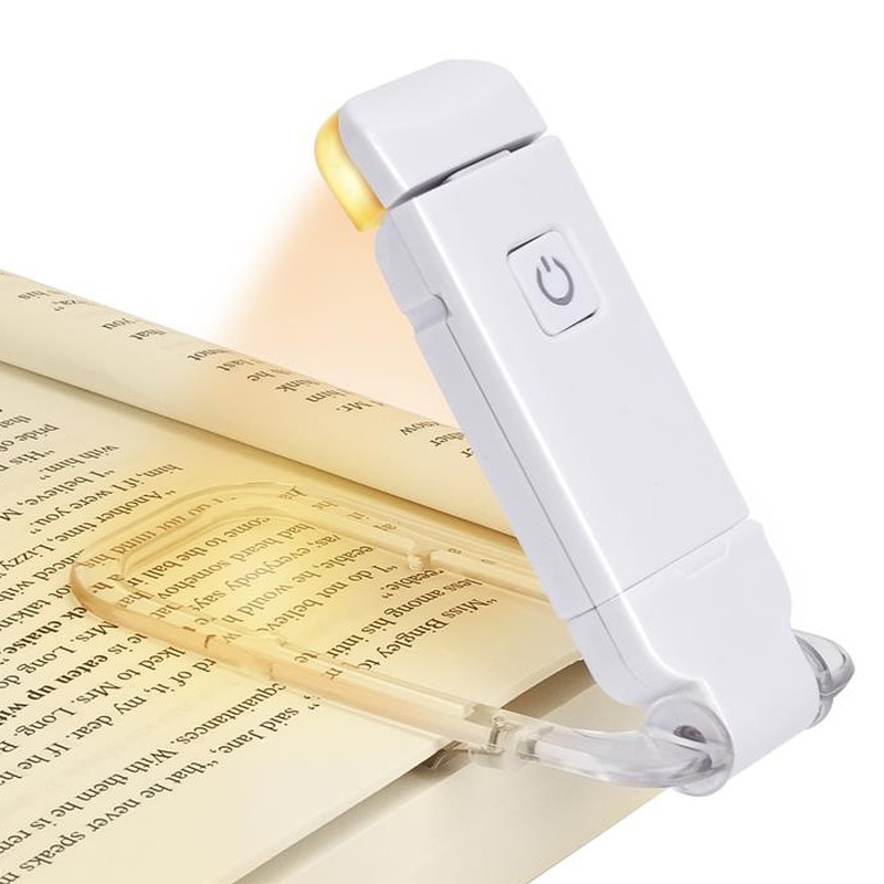 Đèn LED Đọc Sách Dạng Kẹp Tiết Kiệm Năng Lượng Kích Thước 11.5 * 5.8 * 2.1CM Có Kẹp Tùy Chỉnh Tiện Dụng Cho Gia Đình
