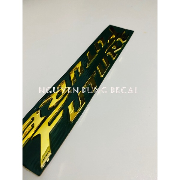 Cặp chữ nổi Future màu vàng_ Nguyễn Dũng Decal