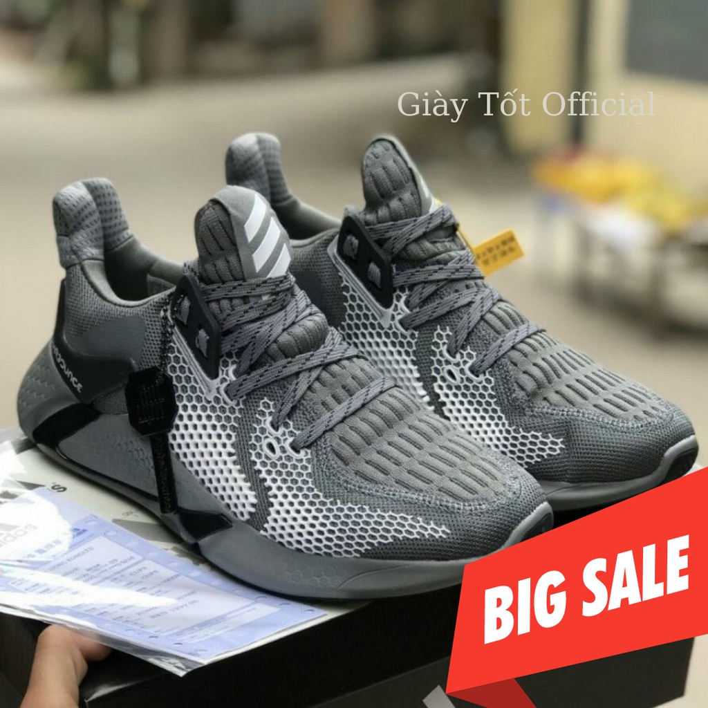 Giày Alphabounce Instinct M Xám Full Bản Trung Cao Cấp Nam Nữ Alpha Grey Giao Nhanh - Giày Tốt Official