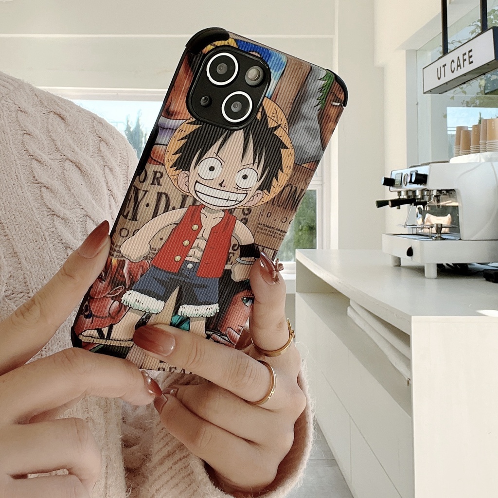Ốp Điện Thoại Tpu Mềm Chống Sốc Hình Luffy Cho Iphone 13 12 11 pro x xr xs max mini 6 6s 7 8 plus
