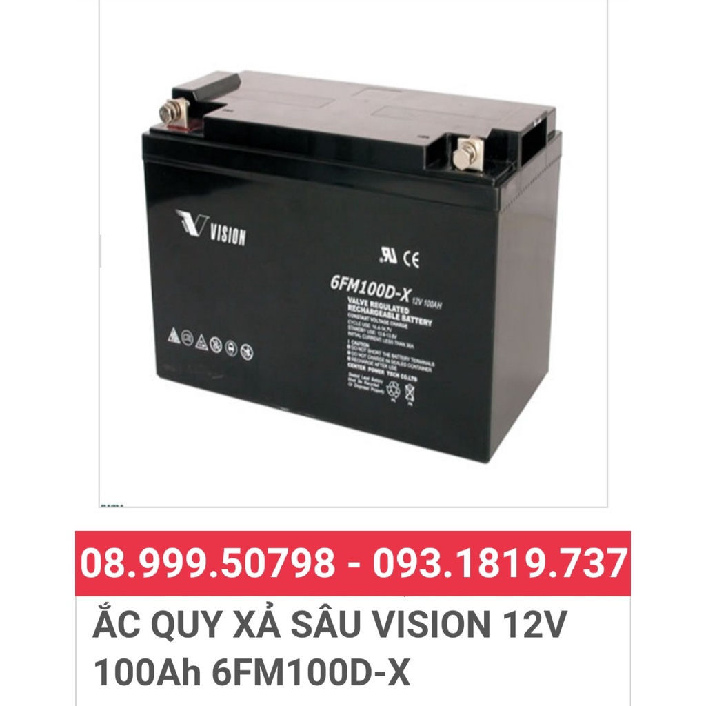 Bình lưu trữ NLMT Vision 6FM100E-X 12V/100Ah
