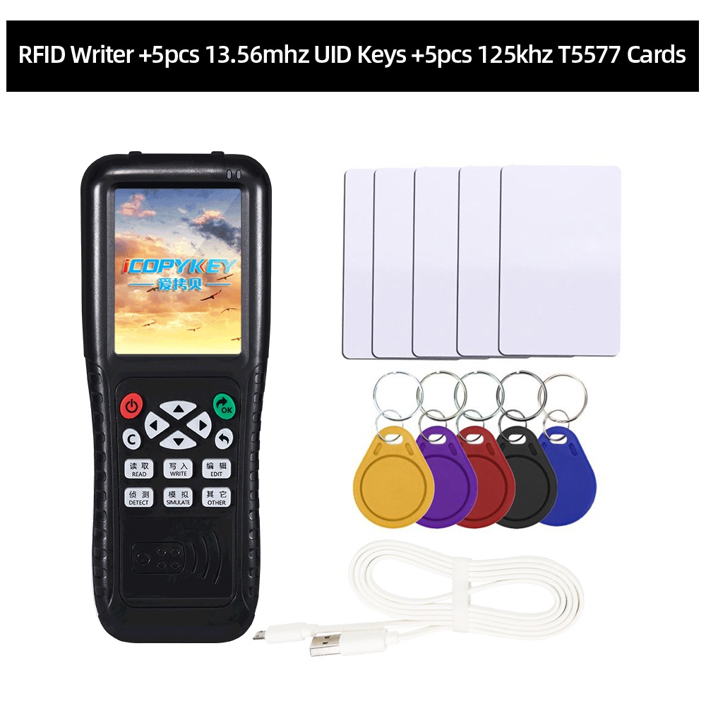 Máy Đọc Thẻ Thông Minh iCopy RFID Có Chức Năng Giải Mã Full Thẻ 3 5 8 Phiên Bản Tiếng Anh NFC IC ID