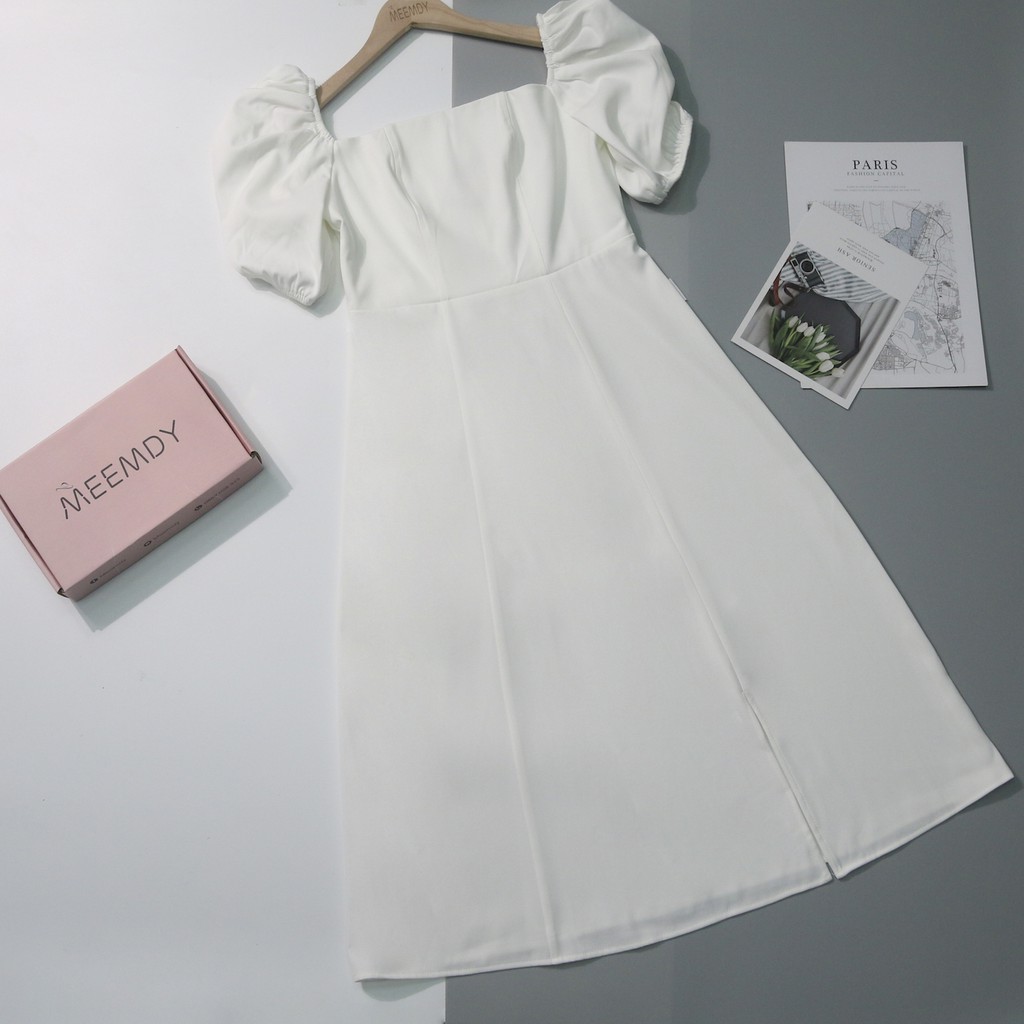 Đầm cổ vuông tay bồng MEEMDY | BigBuy360 - bigbuy360.vn