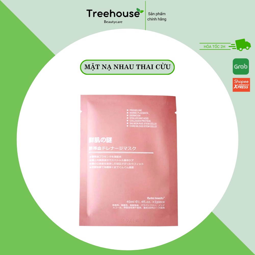 Mặt nạ nhau thai tế bào gốc - mặt nạ cấp ẩm sáng da NHẬT BẢN RWINE BEAUTY