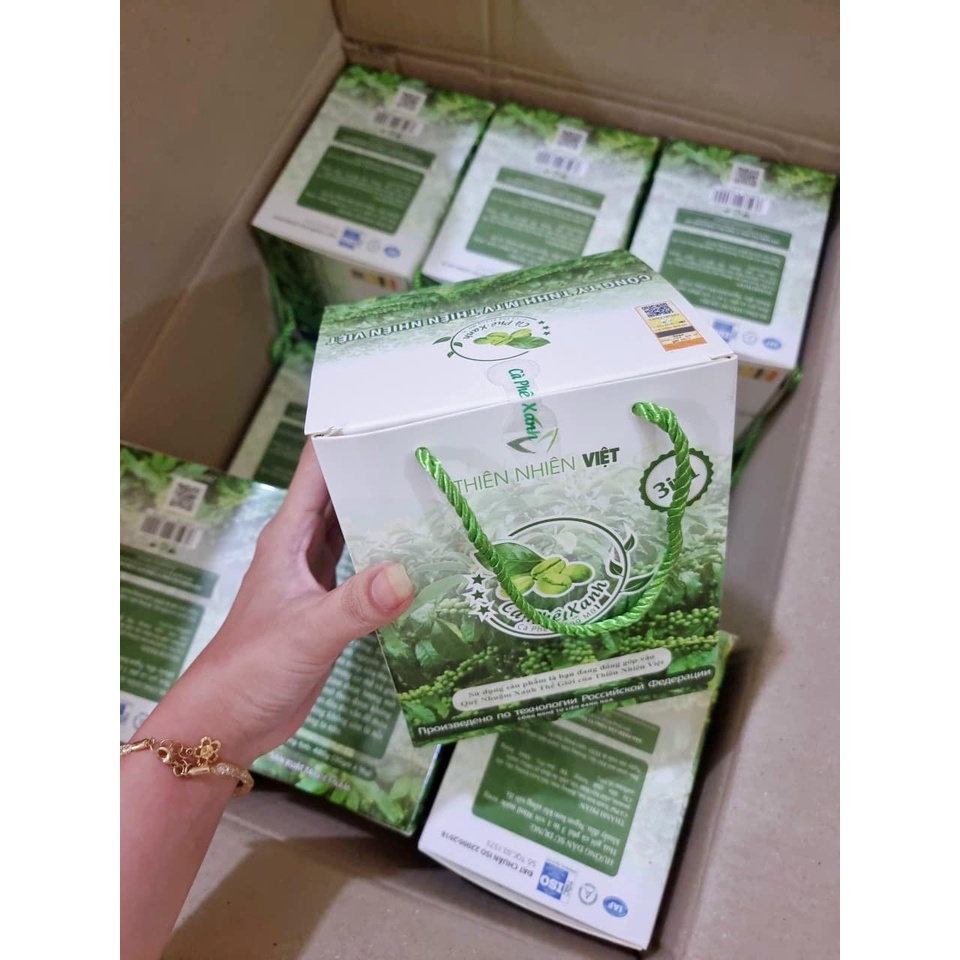 Cafe xanh giảm cân tan mỡ thiên nhiên việt