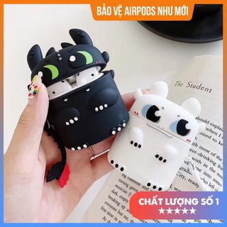 [Freeship - Ảnh Thật] Case Vỏ Bao Airpods Đựng Tai Nghe Có Dây Cho Airpod 1&2 Răng Sún Chất Liệu Silicon Dẻo