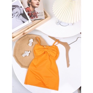 Set váy body dây nơ cho bé gái