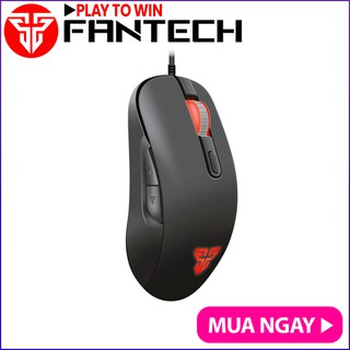Chuột gaming rgb 2400dpi có dây, 6 nút, dây nilon bện fantech x12
