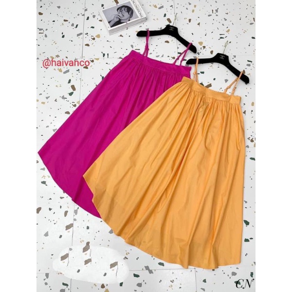 ĐẦM VÁY SIZE TO VẢI MỀM NHẬP HAIVANCO bé gái  15 đến 42 kg họa tiết hoa nhí tay rớt vai hai dây mềm mại thoáng mát
