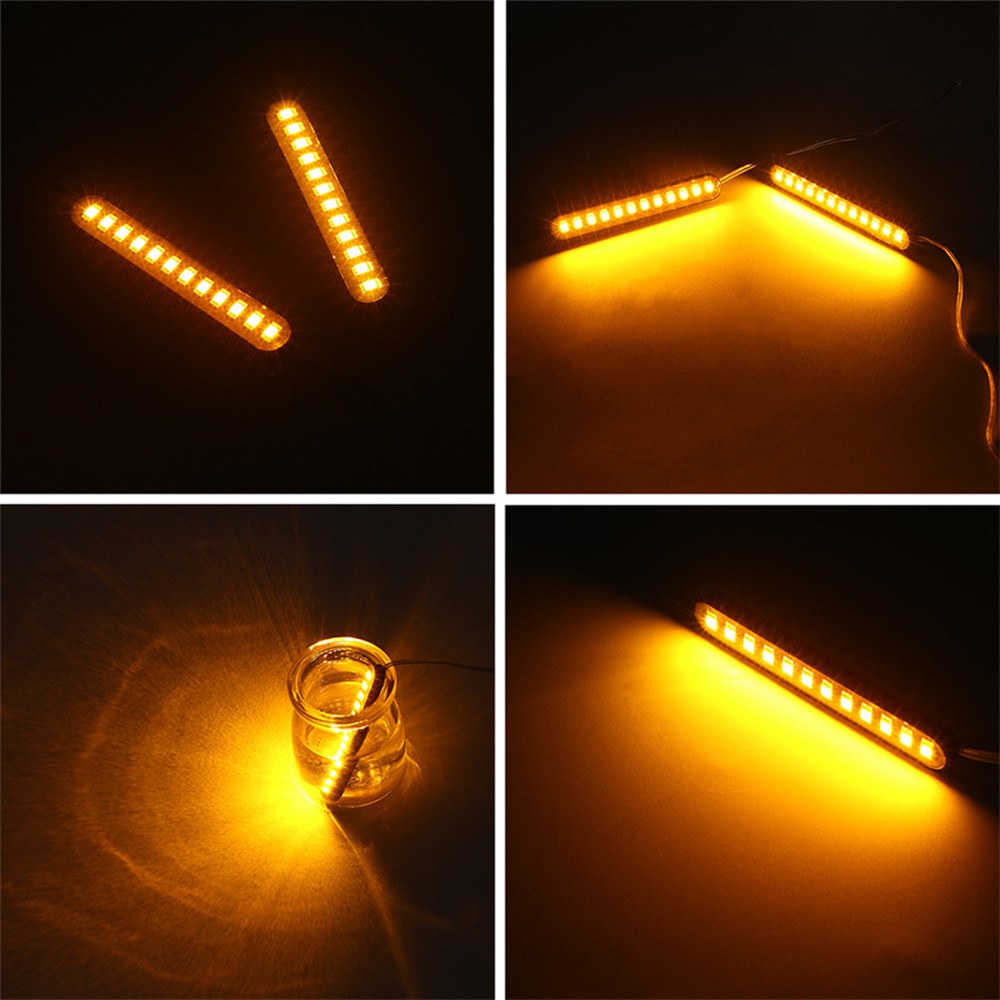 2 Dải Đèn LED Tín Hiệu Xi Nhan Cho Xe Máy