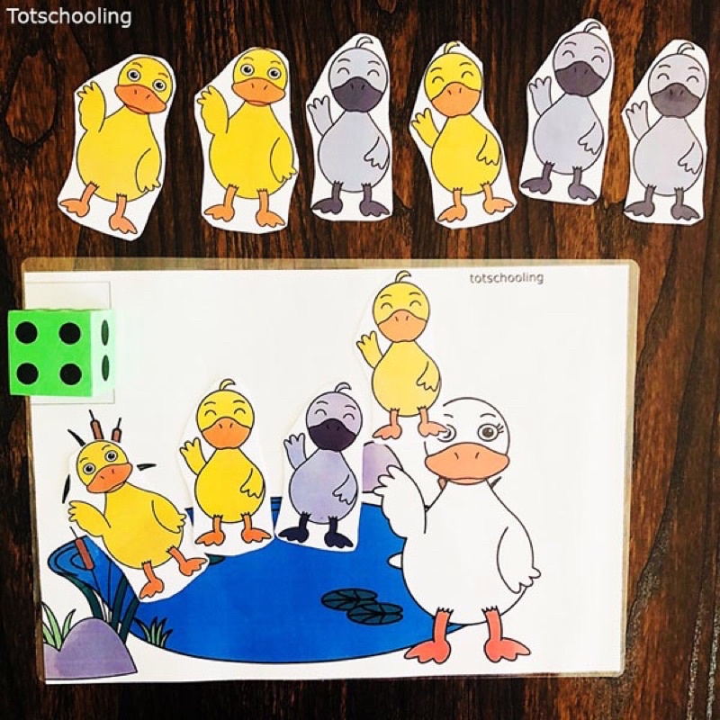 Học liệu cho bé : Bài hát five the duck ( 5 con vịt )
