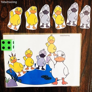 Học liệu cho bé : Bài hát five the duck