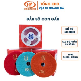 Đầu Số Con Gấu - Lá Số Ướt Con Gấu Đánh Bóng Đá, Kim Khí, Inox