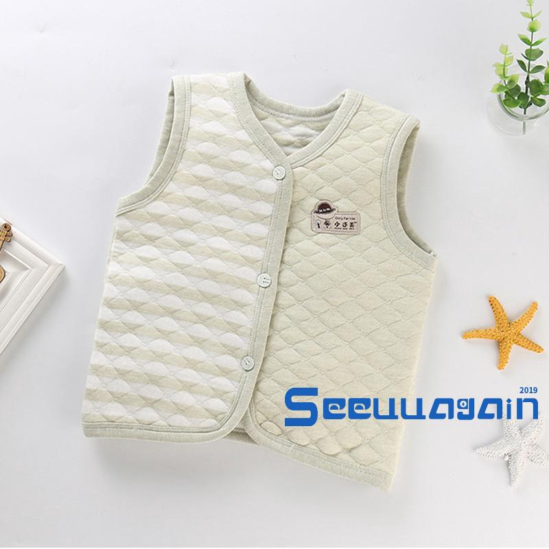 ❥☀✿SEENew Children´s vest plus velvet thickening cartoon casual autumn and winter warm baby