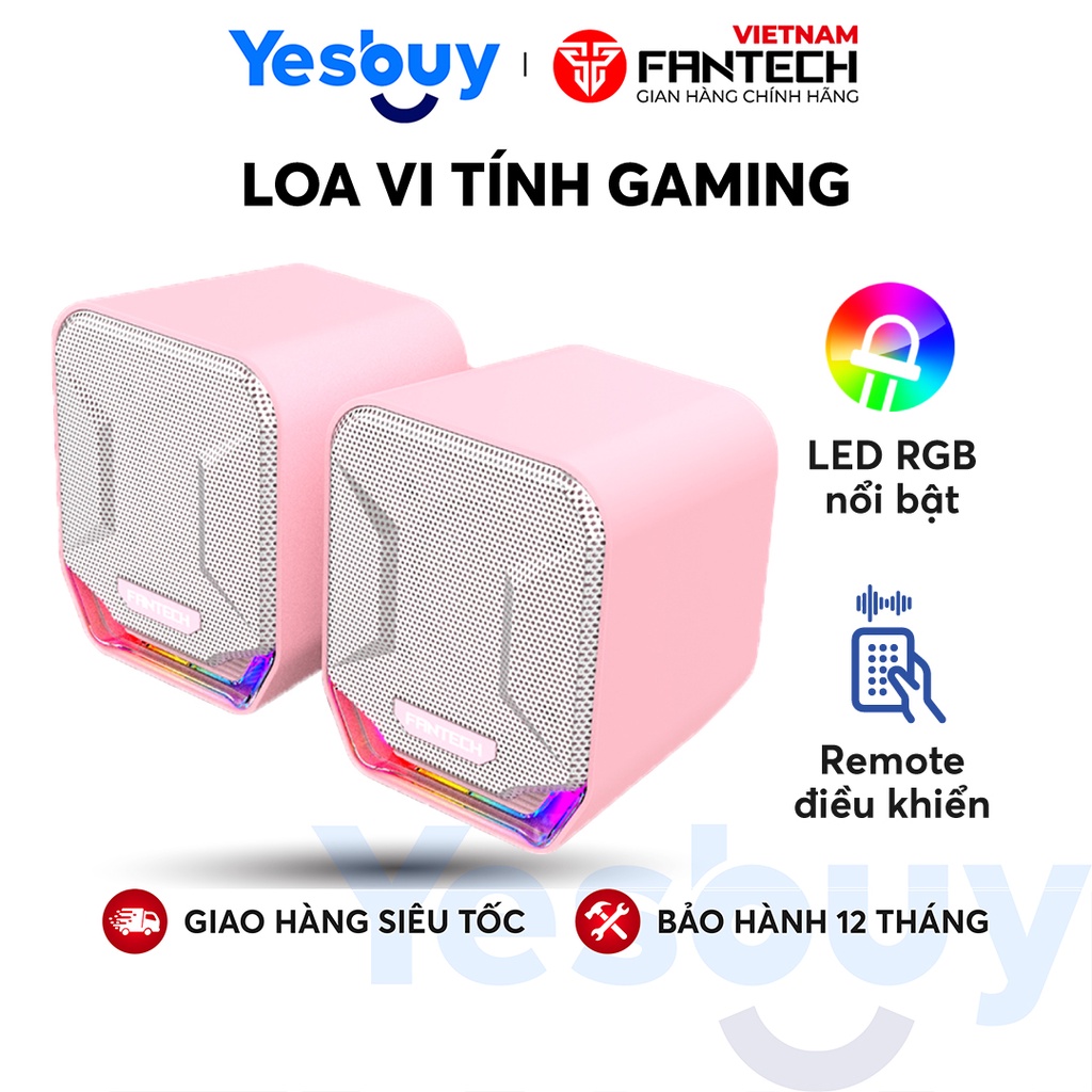 Loa vi tính Gaming siêu gọn nhẹ Fantech GS202 SONAR LED RGB Đẹp Mắt - Hàng phân phối chính hãng