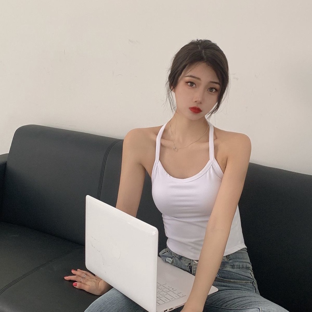 Áo Hai Dây Có Mút Đệm Ngực Thời Trang Mùa Hè Quyến Rũ Cho Nữ