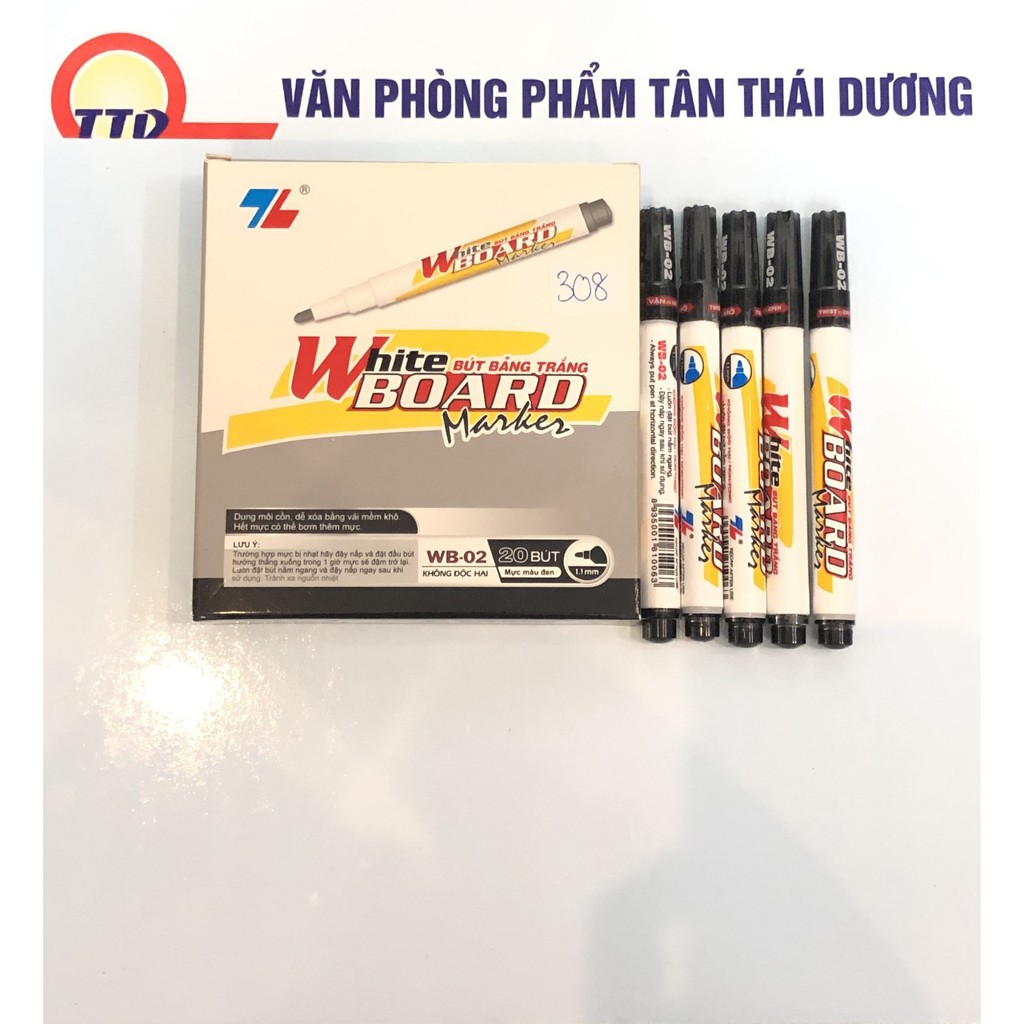 BÚT DẠ BẢNG TRẮNG WB-02, XÓA ĐƯỢC