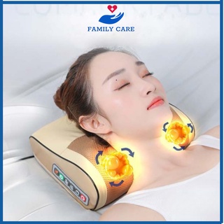 Gối Massage ,Gối Massage Hồng Ngoại 16 Bi Trị Liệu Nhật Bản, Mát Xa Cổ, Lưng, Vai Gáy