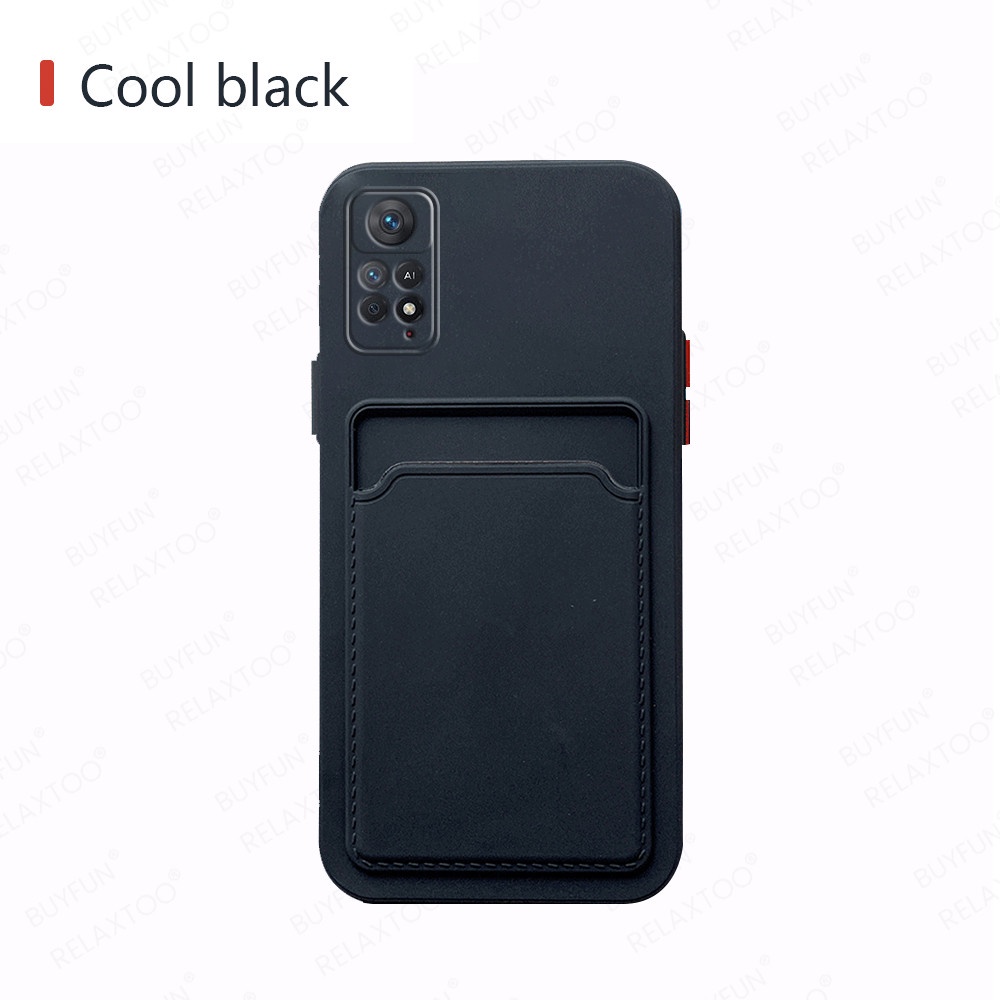 Ốp Điện Thoại Silicone Mềm Tích Hợp Ví Đựng Thẻ Cho Xiaomi Redmi Note 11 4G Note11 Pro 11Pro 5G Not 11S