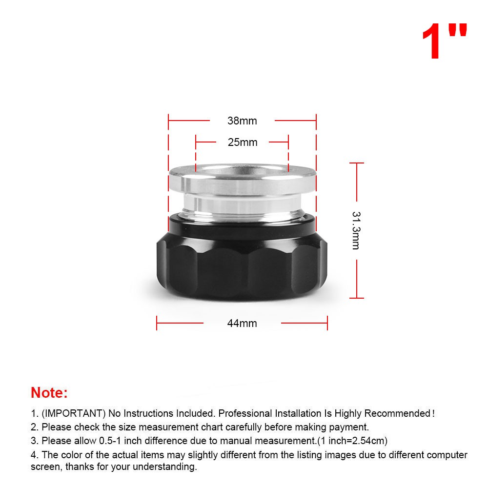 1 Cái 2.5 &quot;63.5mm / 2&quot; 50.8mm / 1 &quot;25.4mm Nhôm Trên Cổ Và Nắp Đậy Bình Nhiên Liệu