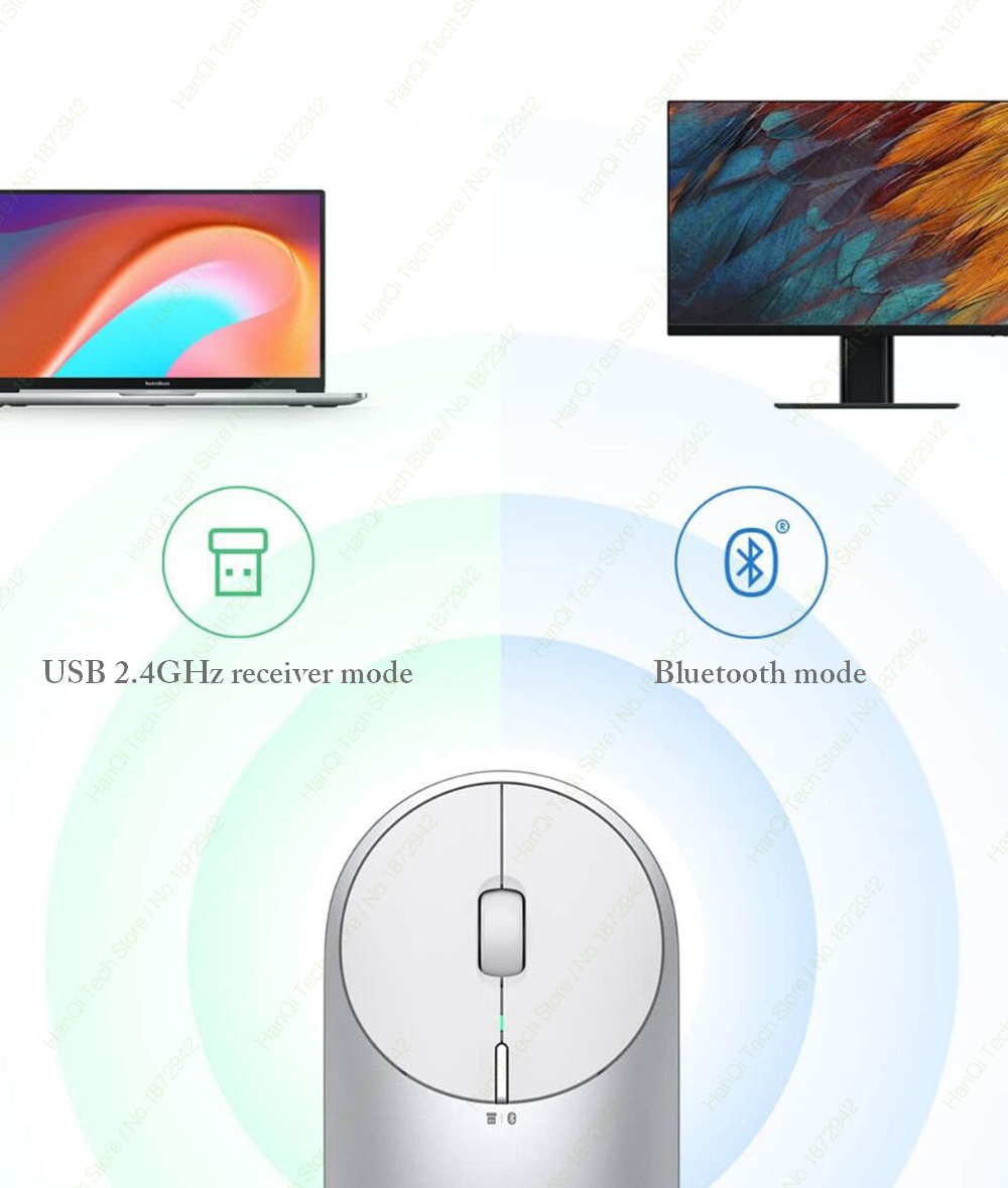 Chuột Quang Không Dây Xiaomi 2 / 2.4ghz 4 Tốc Độ