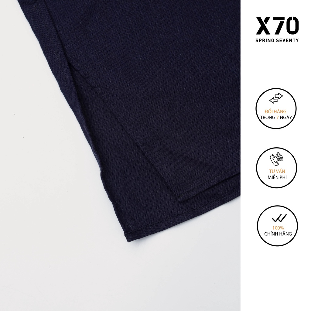 Áo Kiểu Nữ Linen Thiết Kế Cọc Tay Kiểu Dáng Cổ V Cách Điệu Thời Trang X70 - 00540018