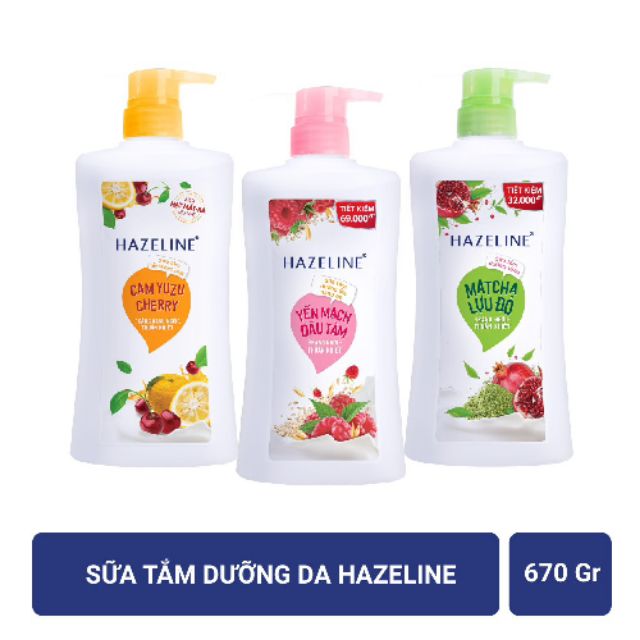 Sữa tắm hazeline 670ml