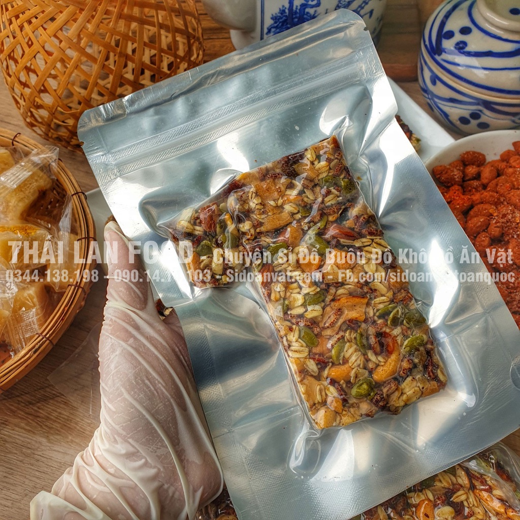 Granola Bar - Thanh Hạt Dinh Dưỡng Lon 250Gr - Thanh Ngũ Cốc