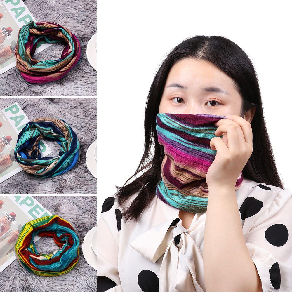 WATTLE Mũ Kiêm Khăn Choàng Cổ Co Giãn Mềm Mại In Họa Tiết Đa Năng Thời Trang Mù