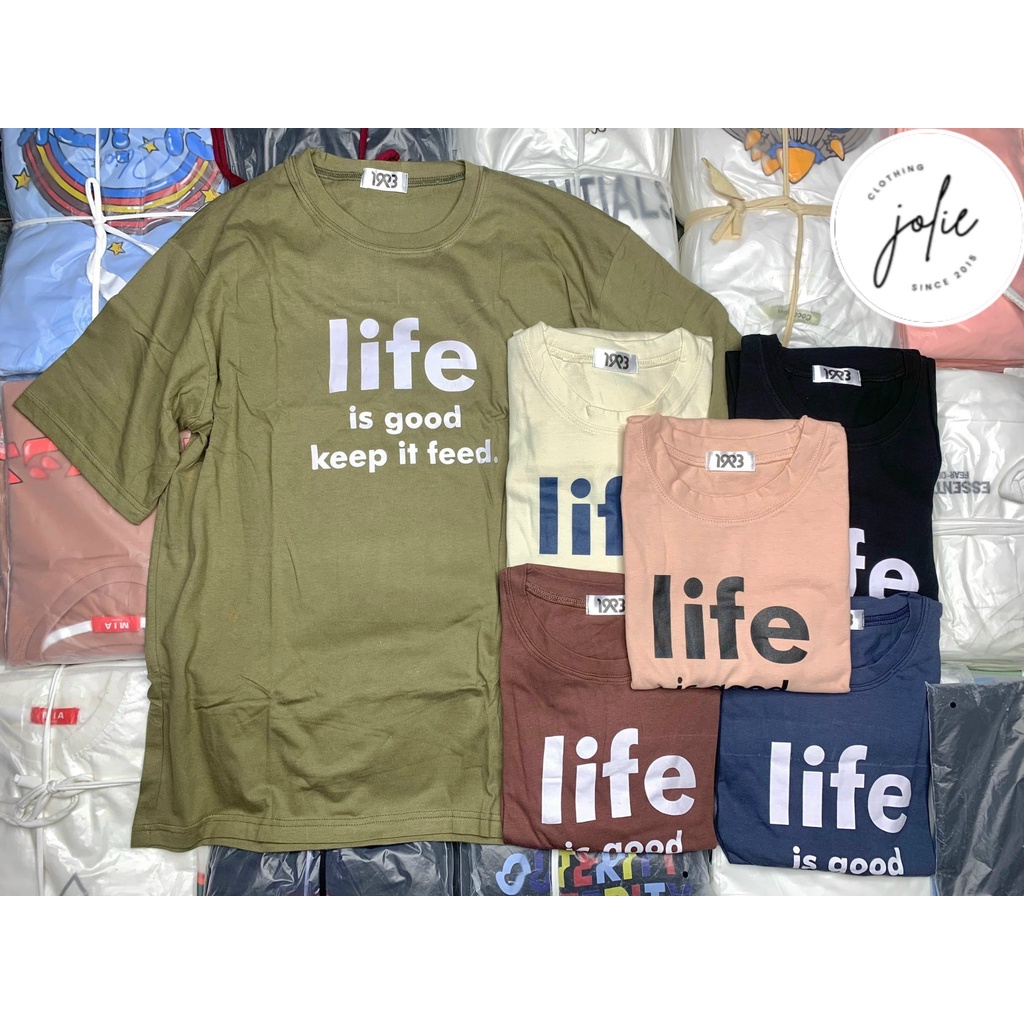 Áo thun nam nữ tay ngắn, dáng unisex chất liệu cotton form rộng nhiều màu in chữ