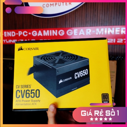 Nguồn Máy Tính Corsair CV650 80Plus Brone Chính Hãng Giá Tốt