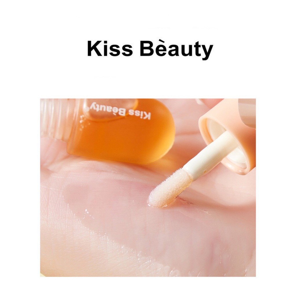 Son bóng KISS BEAUTY dưỡng hồng môi mềm mọng môi không màu Plump Lip Maximizer KISS08