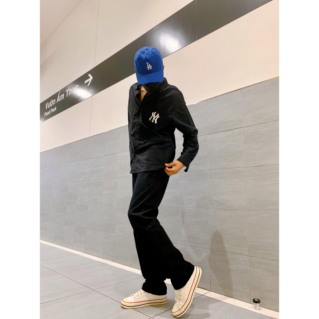 Quần jean nam nữ ống rộng ống suông Mellow, quần bò nam nữ suông ống rộng Baggy,dáng đứng vải jeans đen xanh fomt suông