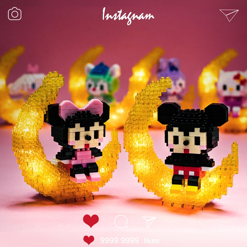 Disney Bộ Đồ Chơi Xếp Hình Bằng Gỗ Cho Bé