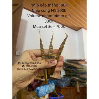 Bộ 3 nhíp tách gắp volume hebi.shop