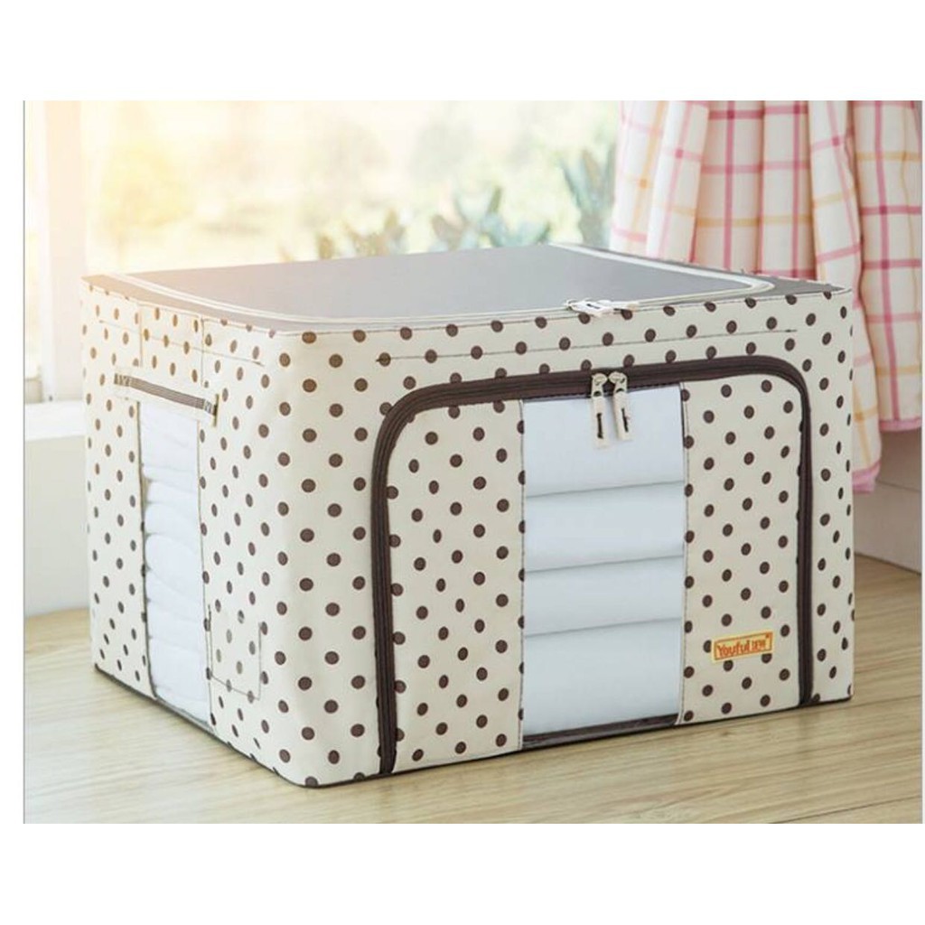 Túi vải đựng đồ quần áo khung thép chịu lực[Giảm giá sốc]