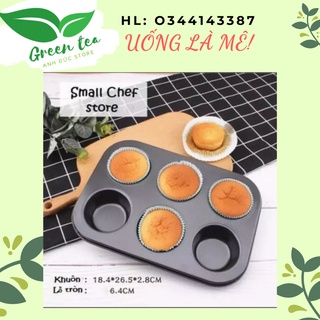 FREESHIP/Khay nướng cupcake chống dính 6 ô to 26.5×18.5cm