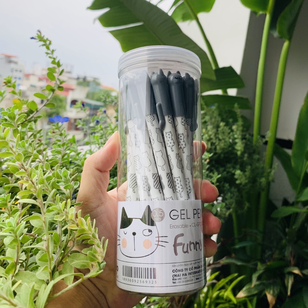 Bút Gel Xóa Được CLASSMATE Ba Màu Xanh Tím Đen Ngòi 0.5mm CL-GP212