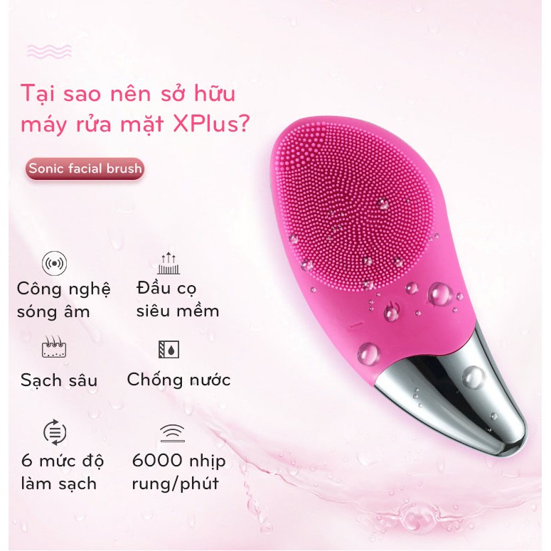 Máy rửa mặt công nghệ rung sóng âm tích hợp chức năng massage nâng cơ mặt MD-RM01