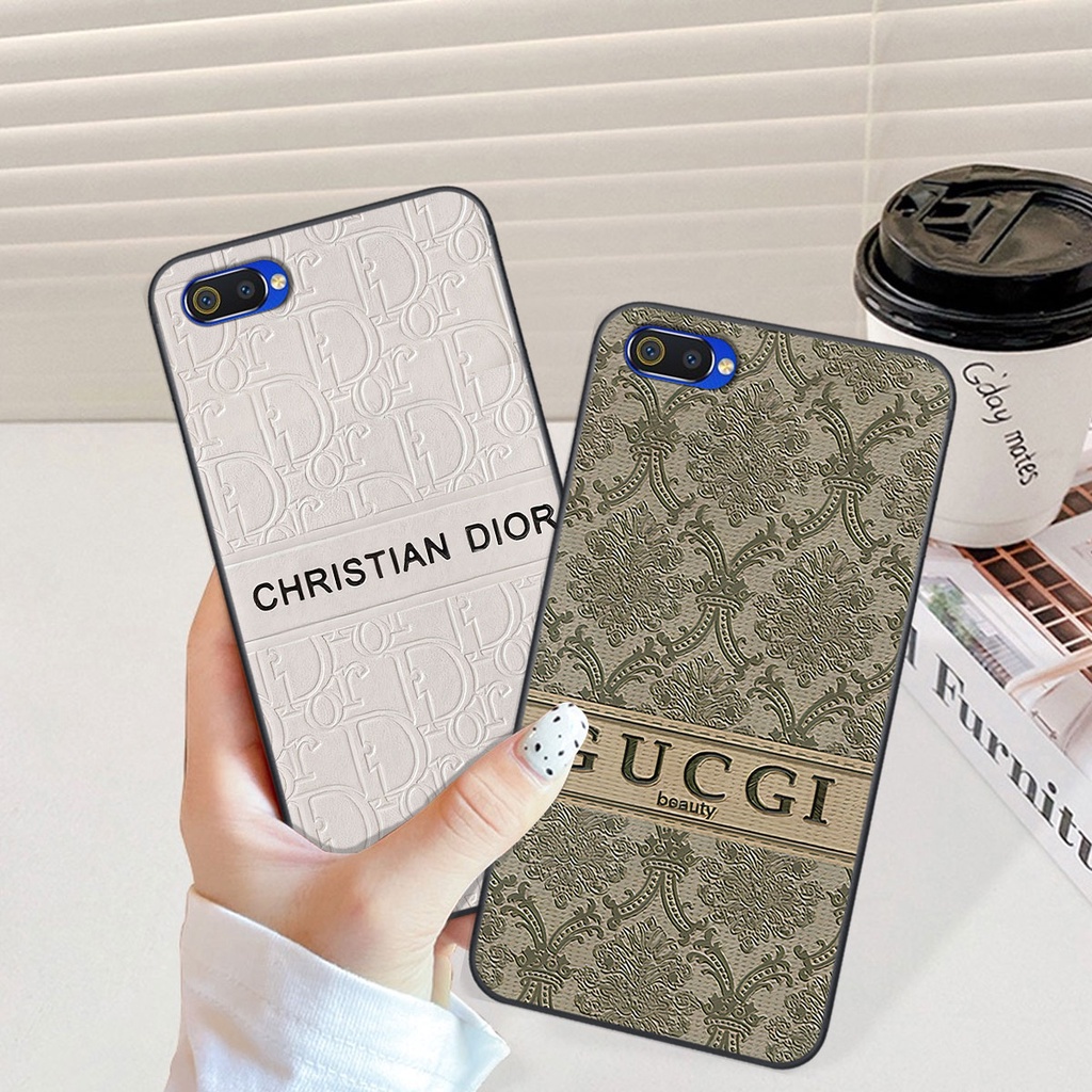 Ốp Realme C1 / C2 thương hiệu ni.ke guc.ci ce.line di.or, thời trang, cao cấp