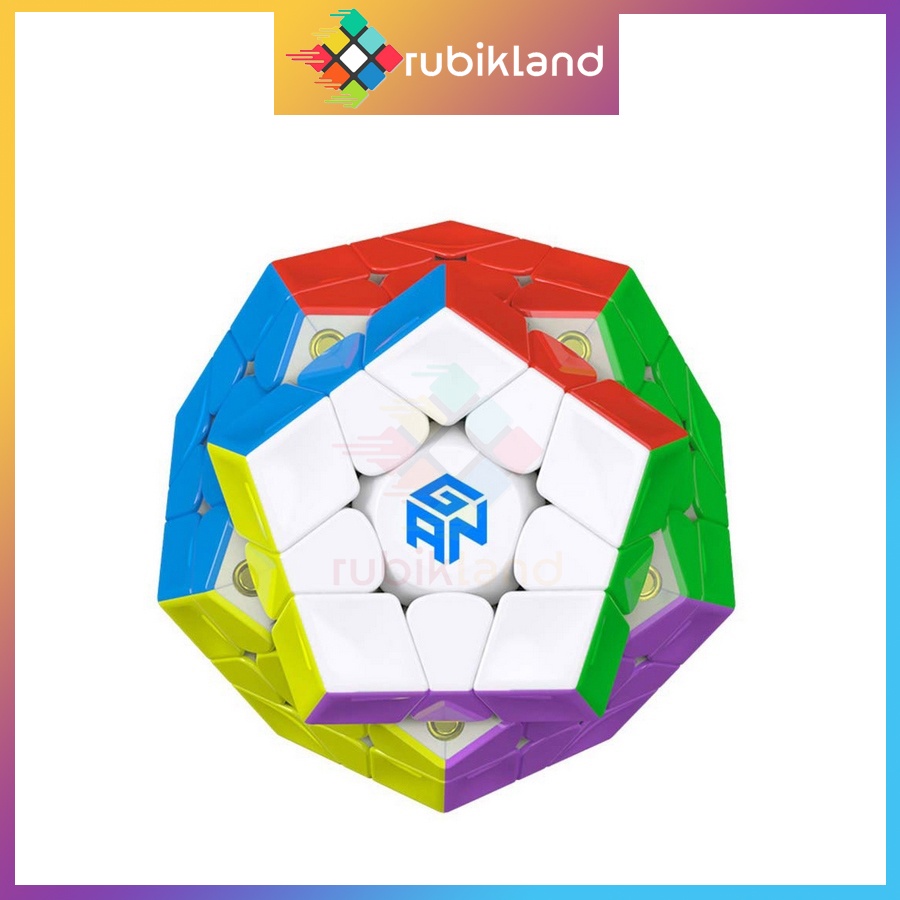 Rubik Gan Megaminx M Stickerless Rubic 12 Mặt Có Nam Châm Dòng Cao Cấp Flagship Đồ Chơi Trí Tuệ Trẻ Em