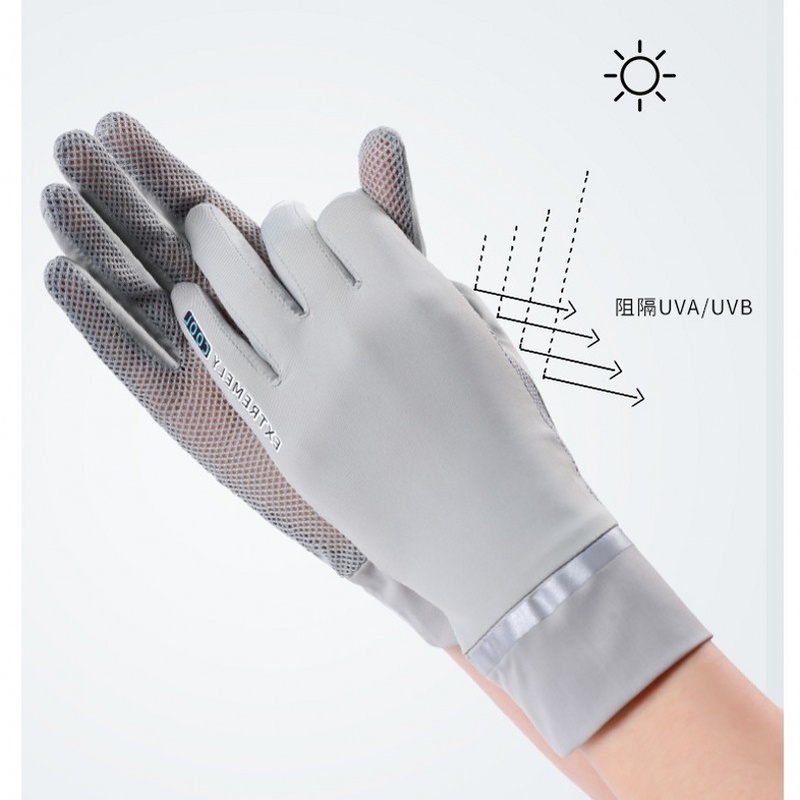 Đôi găng tay hở ngón chống tia UV thoáng khí cảm ứng chạm màn hình cho nữ