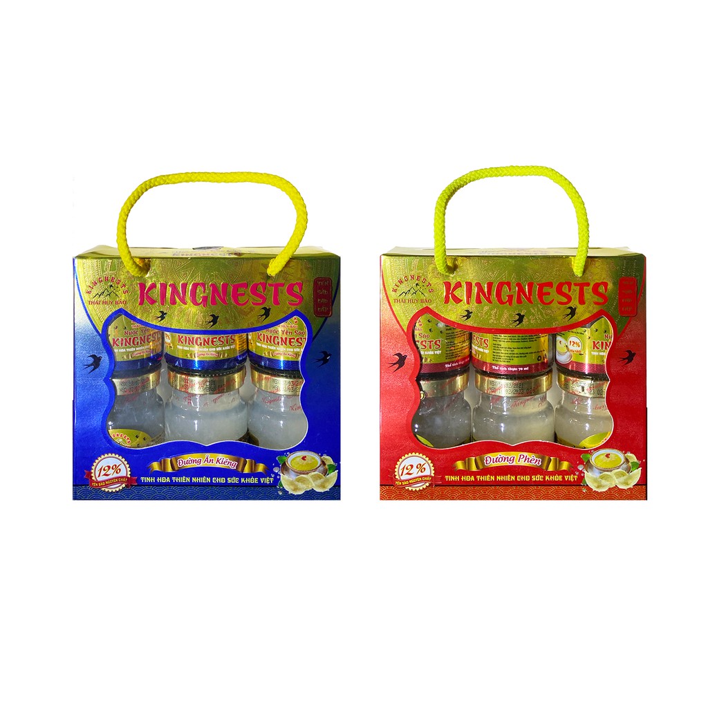 Nước Yến Nguyên Chất Kingnests 12% (6 lọ x 70ml)