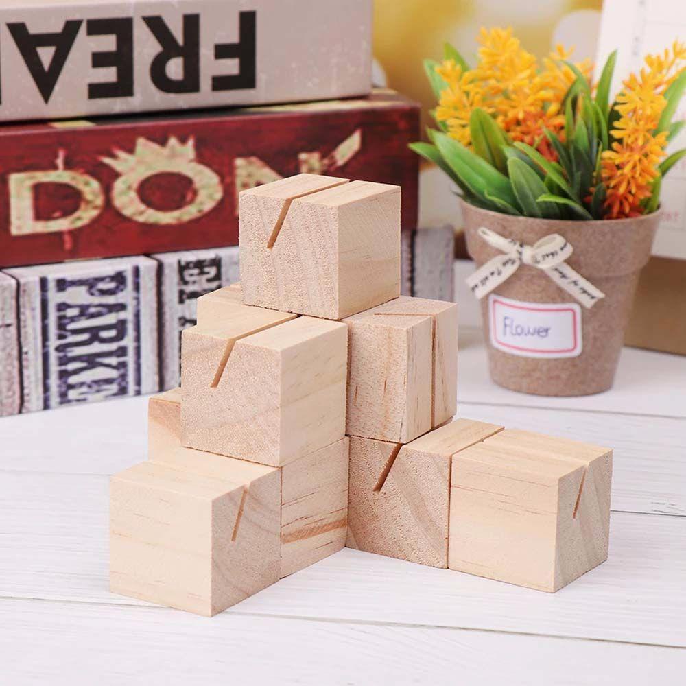 PEWANY Giá Đỡ Kẹp Ảnh / Thẻ Ghi Chú Bằng Gỗ Tự Nhiên Trang Trí Nhà Cửa / Văn Phòng