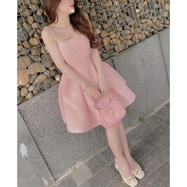 Đầm xoè xốp pupply cúp ngực 2 dây sang chảnh