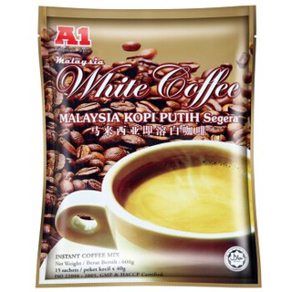 Bạch Cà Phê A1 Malaysia 600g (15 Gói) – Cà Phê Trắng 3in1 Thơm Ngon Đậm Vị