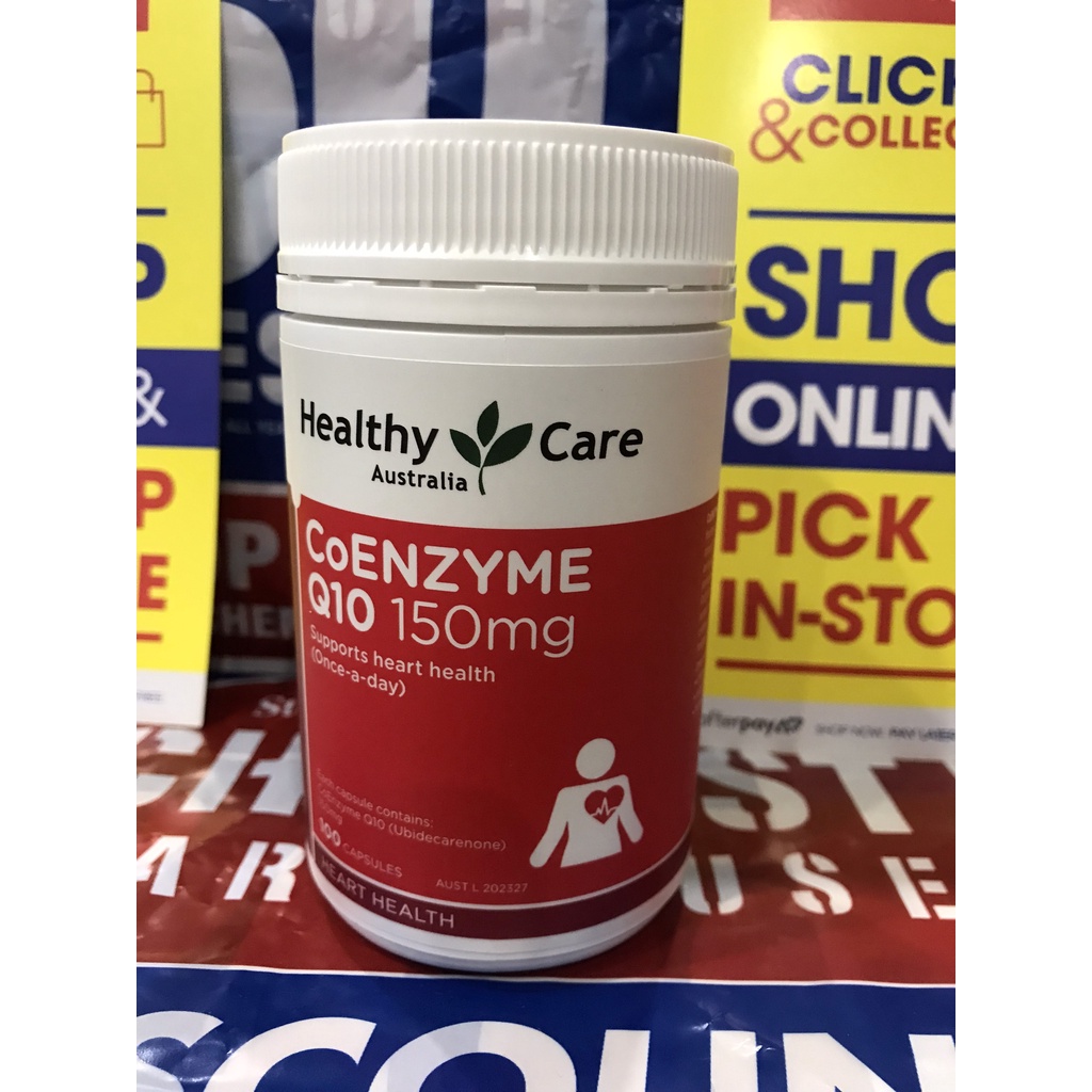 Viên uống bổ tim Úc Healthy Care CoEnzyme Q10 150mg 100 Viên date xa 2024