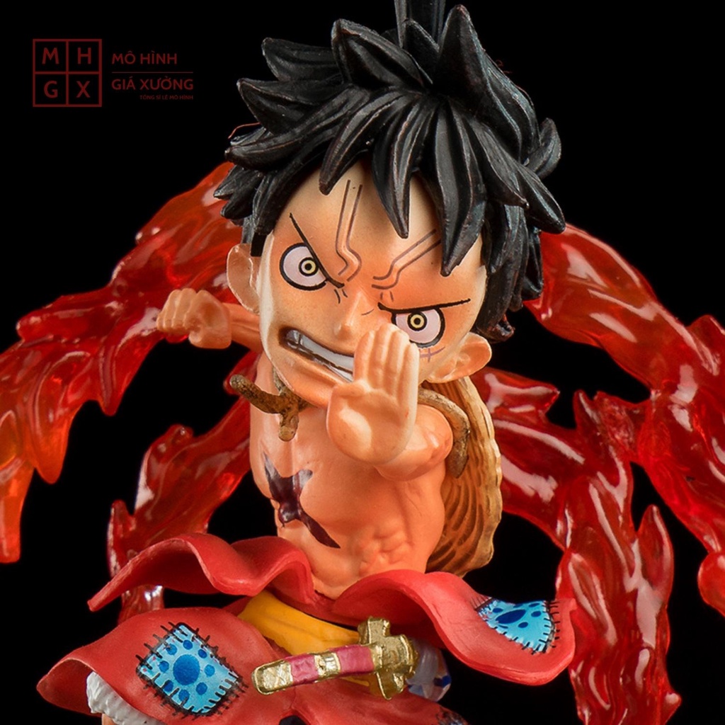 Mô hình One Piece Luffy mũ rơm có đèn led cao 13cm - trạng thái chiến đấu , figure mô hình anime , mô hình giá xưởng