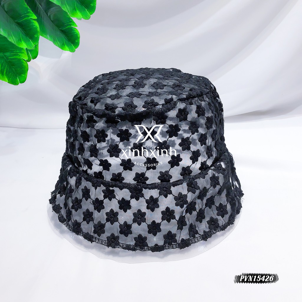 Mũ Bucket ren hoa phong cách Hàn Quốc - Xinh Xinh Accessories