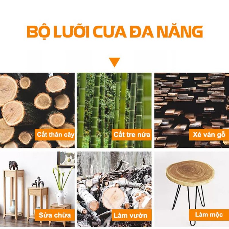(COMPO) Máy mài ,máy cắt MAKITA 9556+Lưỡi cưa xích- biến máy mài thành máy cưa ,cắt gỗ ,tỉa cành,đánh bóng đa chức năng